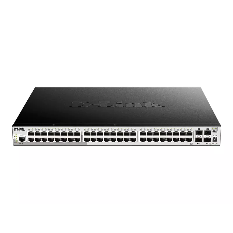 D-Link 52 portu Gigabit Stackable POE viedais pārvaldāmais slēdzis ar 4 x 10G SFP+