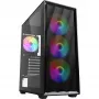 Datora korpuss Sharkoon VK4 Rainbow ATX Melns