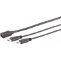 USB kabelis S/CONN 13-20020 USB 2.0 0,3 m USB C 2 x USB C Melns