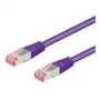 Wentronic Goobay CAT 6 komutācijas kabelis, S/FTP (PiMF), violets, 7,5 m – LSZH bez halogēna, varš (93545)