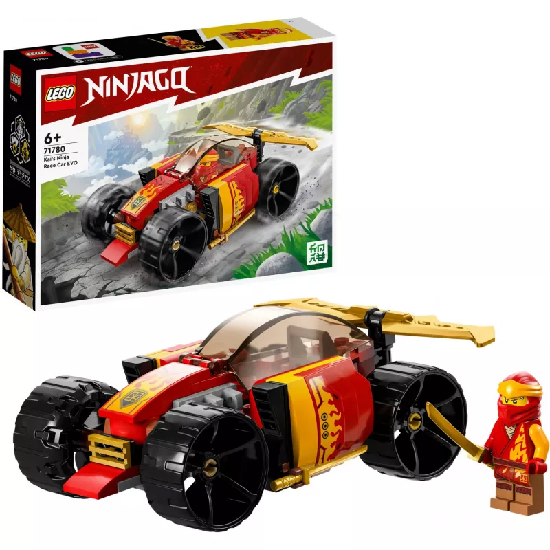 LEGO 71780 NINJAGO Kai’s Ninja Race Car EVO 2in1 Racing Car Toy to Off-Road Vehicle Model Building Set for Kids Boys and Girls Aged 6 Plus Birthday