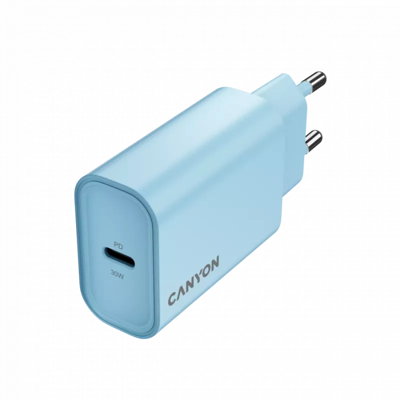 Strāvas adapteris CANYON Charger OnCharge 30CL Max Power 30W USB-C PD 1 pieslēgvieta
