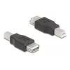 Savienotāju adapteris DeLOCK 67199 USB Type-B uz Type-A melns
