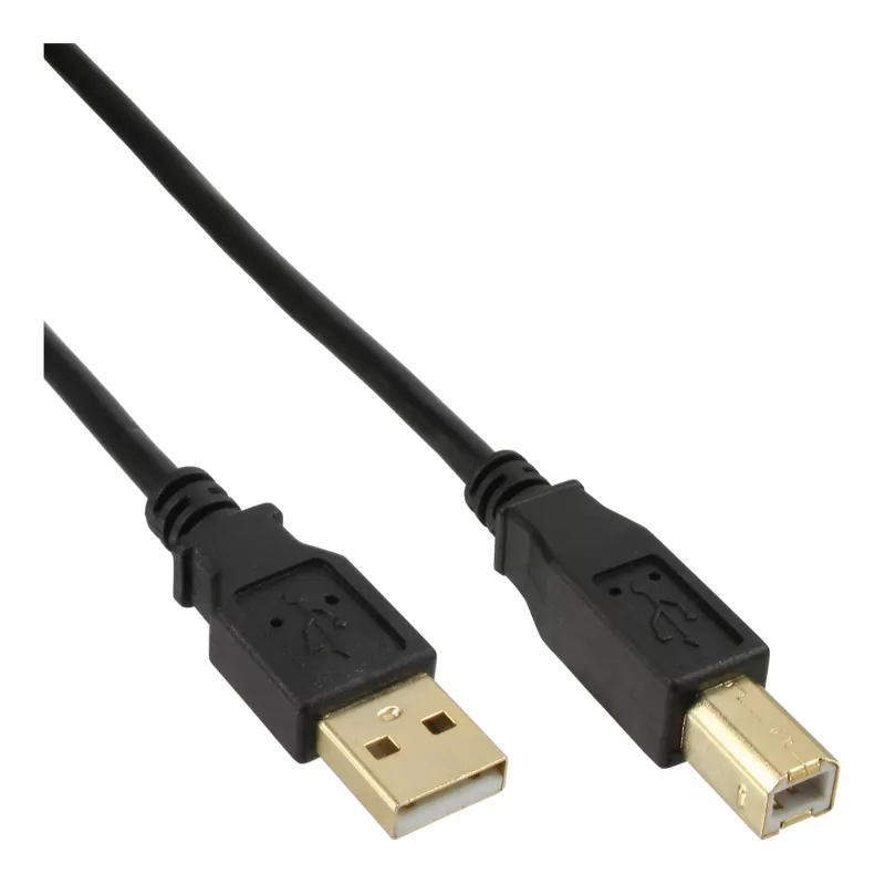 Microconnect USBAB5G USB kabelis USB 2.0 5 m USB A USB B Melns