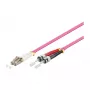 komutācijas kabelis LWL Duplex OM4 (Multimode, 50/125) LC/ST, LSZH, maināma polaritāte, 0,5 m, Good Connections®