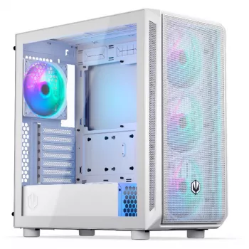 Endorfy Arx 700 ARGB datora korpuss, Midi-Tower, ATX, rūdīts stikls - ieskaitot 4x 140 mm ARGB ventilatorus, balts (EY2A017)
