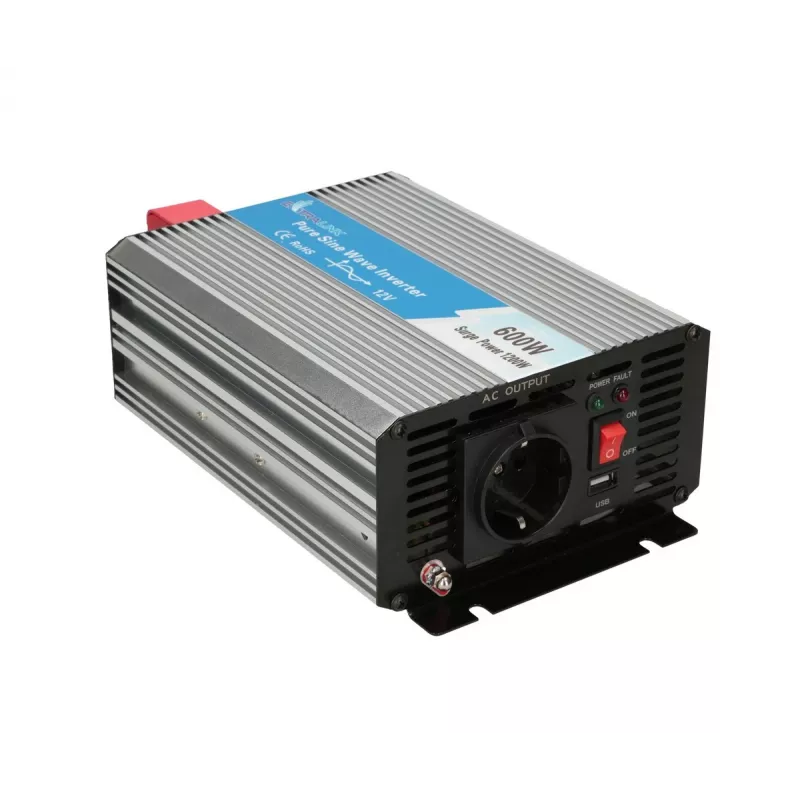 Sprieguma pārveidotājs Extralink OPIP-600W 12V 600W tīrs sinuss