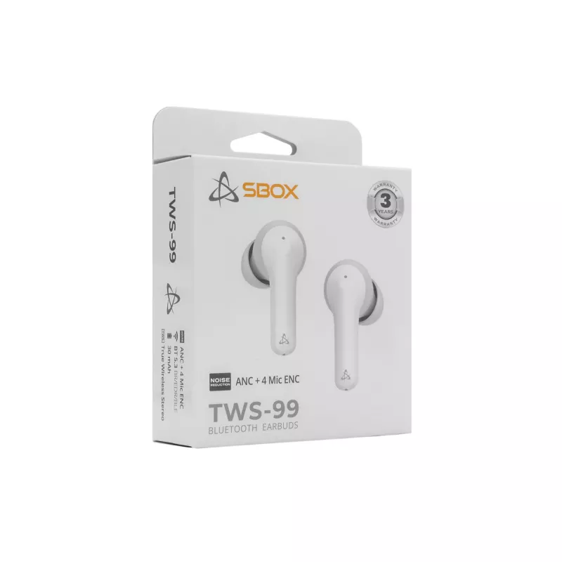 Austiņas SBOX EB-TWS99 Baltas