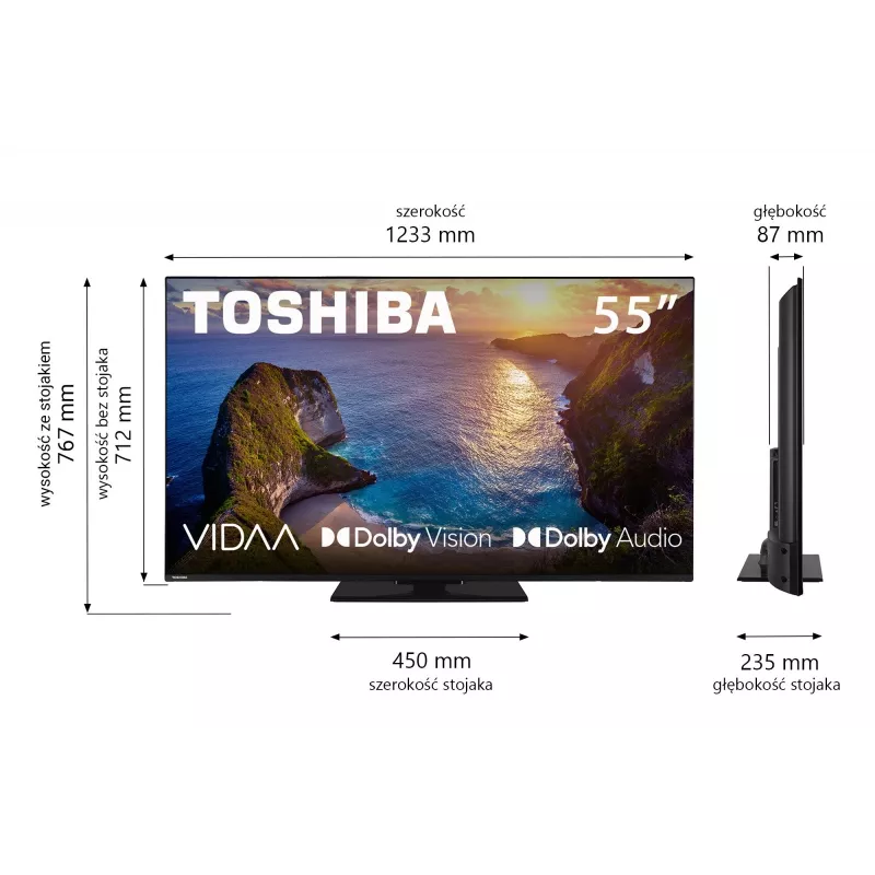 TV Toshiba 50UV3463DG 55 collas 4K Ultra HD DLED 3840 x 2160