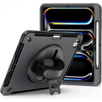 Kickstand Case jt berlin Apple iPad Pro 13 2024 — Izturīgs melns