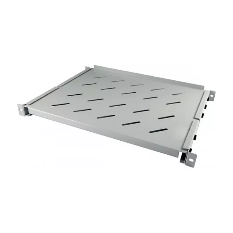 Plaukts statīvam ALLNET ALL-S0002102 — 19 collas (48,3 cm), 650×450 mm, pelēks, maksimālā slodze 60 kg
