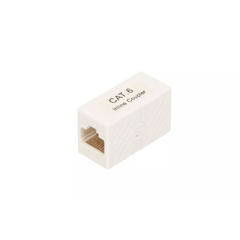 Savienojuma kārba Extralink RJ45 CAT6 UTP, plastmasa, balta, 1 gab.