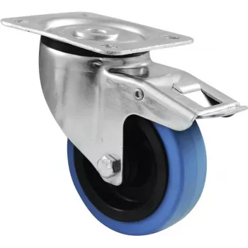 Riteņi ar bremzi Roadinger 30004007 100 mm zils