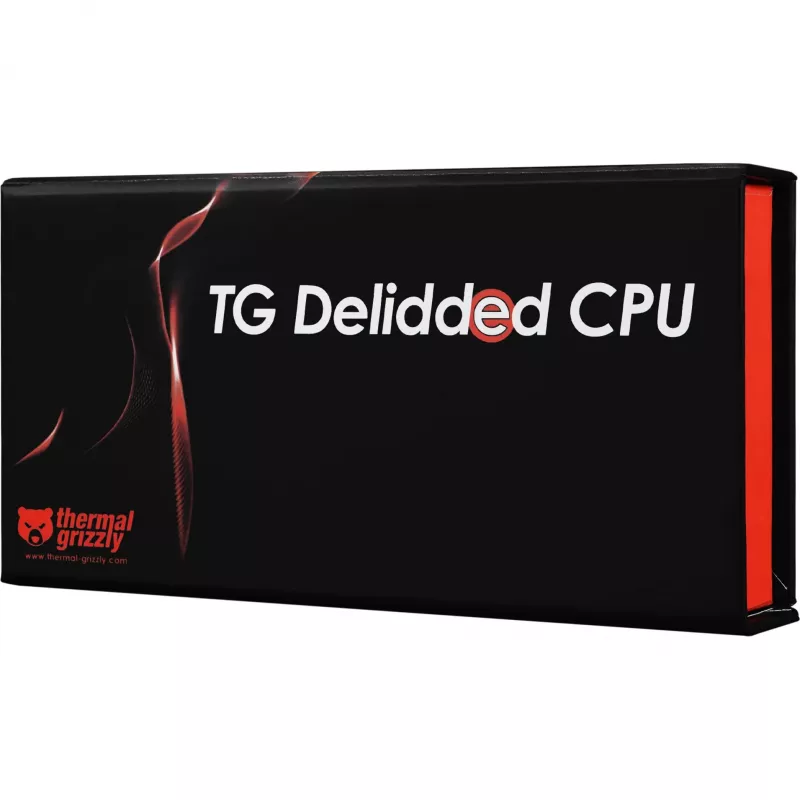 Thermal Grizzly delidded AMD Ryzen 7 9800X3D boxed CPU sagatavots tiešās presformas dzesētājiem