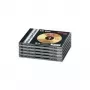 Hama CD Jewel Case Standard, iepakojumā 5 C-čaulas futrāļi, 1 disks, melns, caurspīdīgs