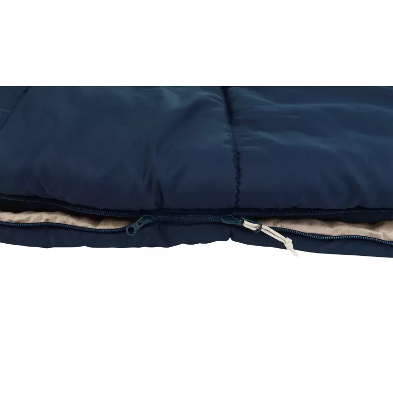 Guļammaiss Outwell Contour Lux XL — taisnstūra, pieaugušajiem, poliesters, 2200×1050 mm, lietotājiem līdz 190 cm, zils