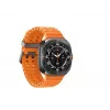 Samsung Galaxy Watch Ultra 3,81 cm (1,5 collu) AMOLED 47 mm Digitāls 480 x 480 pikseļi Skārienekrāns 4G Pelēks, Titāns Wi-Fi GPS (satelīts)