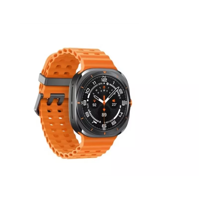Samsung Galaxy Watch Ultra 3,81 cm (1,5 collu) AMOLED 47 mm Digitāls 480 x 480 pikseļi Skārienekrāns 4G Pelēks, Titāns Wi-Fi GPS (satelīts)