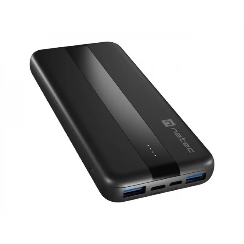 NATEC TREVI SLIM Q V2 Litija polimēra (LiPo) 10000 mAh Melns