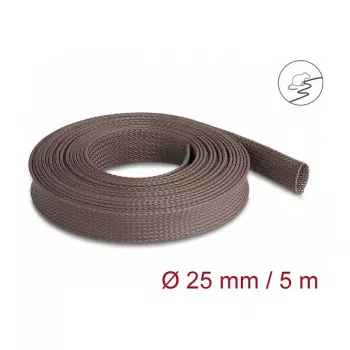 Kabeļu apvalks DeLOCK 20906 brūns poliesters 2,5 cm