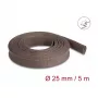 Kabeļu apvalks DeLOCK 20906 brūns poliesters 2,5 cm