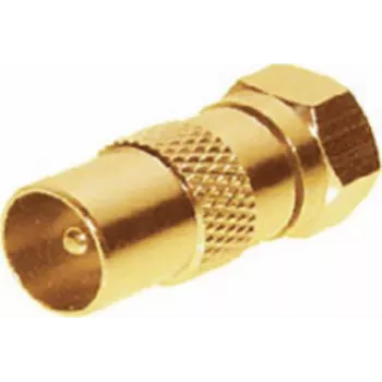 Adapter ShiverPeaks 85323-G IEC spraudnis uz F spraudni, apzeltīts savienotājs
