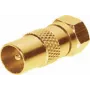 Adapter ShiverPeaks 85323-G IEC spraudnis uz F spraudni, apzeltīts savienotājs