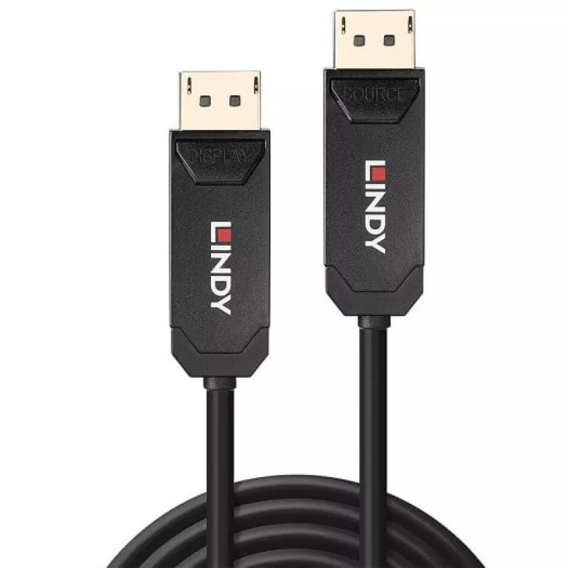 Lindy 50m Fibre Optic Hybrid DP 2.0 UBHR10 kabelis