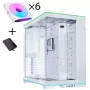 Lian Li O11 Dynamic EVO RGB PC-Enclosure Bundle, Midi-Tower, ARGB, Tempered Glass + 6x UNI FAN SL-INF Reverse Blade Fan - Balts