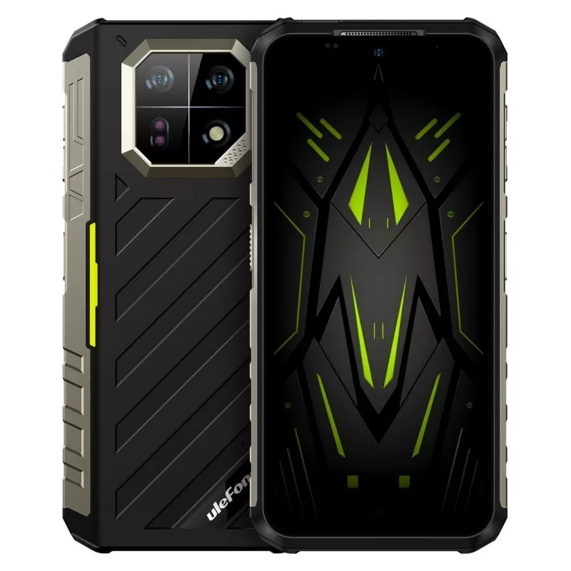Izturīgs viedtālrunis UleFone Armor 22 4G, 9GB RAM, 128GB krātuve, IP69K, zaļš