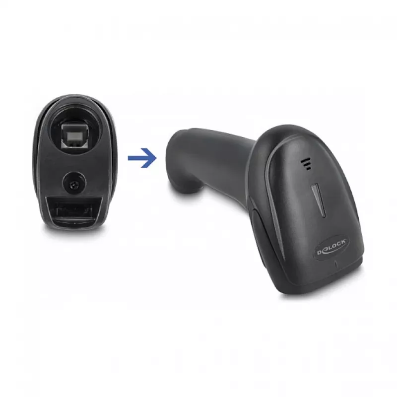 Rokas svītrkodu skeneris DeLOCK 90564 1D lāzera Bluetooth USB