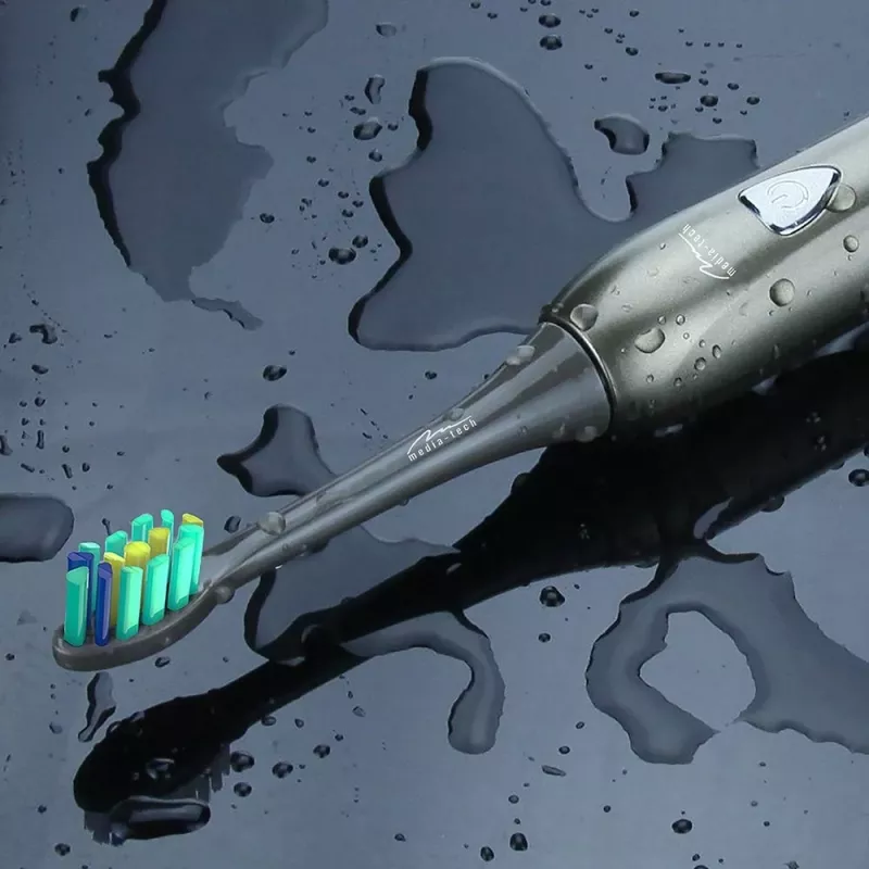 Zobu birste Media-Tech SONIC WAVECLEAN pieaugušajiem brūna