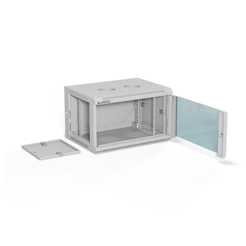 ALANTEC plauktu skapis 19 6U 600x450, pelēks SALIEKAMS IEPAKOJUMS