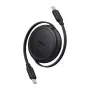 Baseus Free2Pull Mini USB-C uz USB-C USB kabelis, 60 W, 1, (melns)