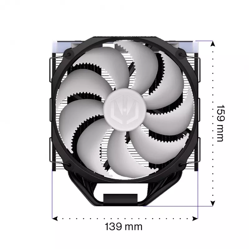 Endorfa Fortis 5 ARGB Melns CPU dzesētājs