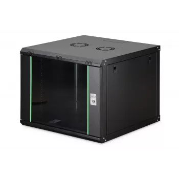 Pie sienas stiprināms tīkla skapis DIGITUS Dynamic-N 9U 19 collas 600x600 mm, IP20, atslēgas slēdzene, nesamontēts