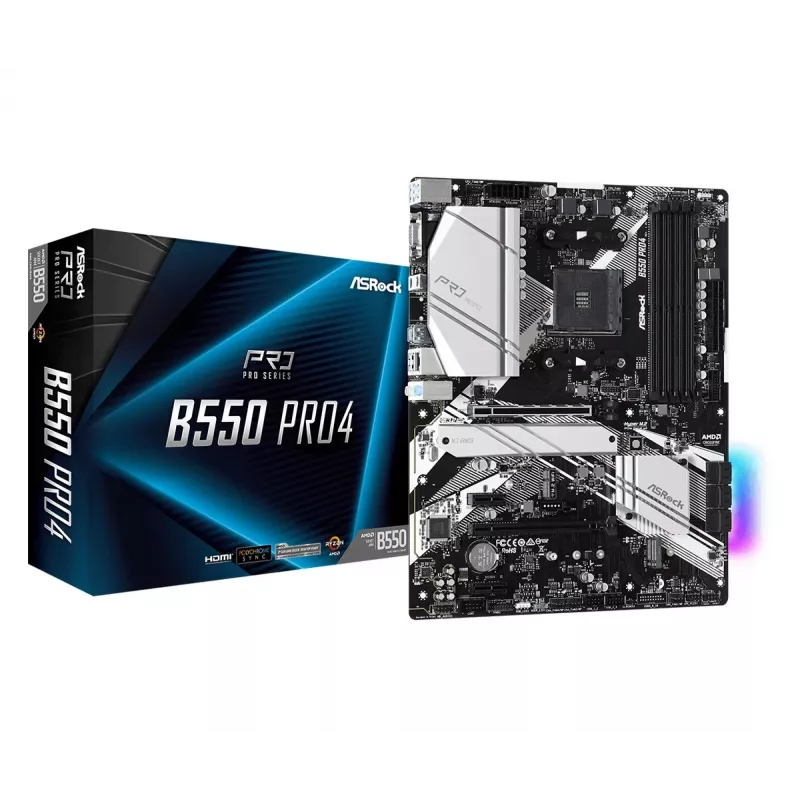 Mātesplate ASRock B550 PRO4 AMD B550 Socket AM4 ATX
