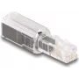 savienotāju adapteris DeLOCK 88168 RJ10 melns caurspīdīgs apzeltīti savienotāji