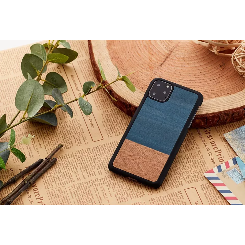 Viedtālruņa maciņš man and wood iPhone 11 Pro — džinsa melns