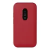Feature phone Doro Leva E22 atvāžamais, 2,8 collu (7,11 cm) displejs, Viena SIM karte, 0,3 MP kamera, 1150 mAh, 127,8 g, Sarkans/Balts