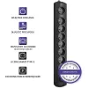 Pārsprieguma aizsargs Qoltec 50113 Melns 8 maiņstrāvas ligzdas 230 V 1,8 m