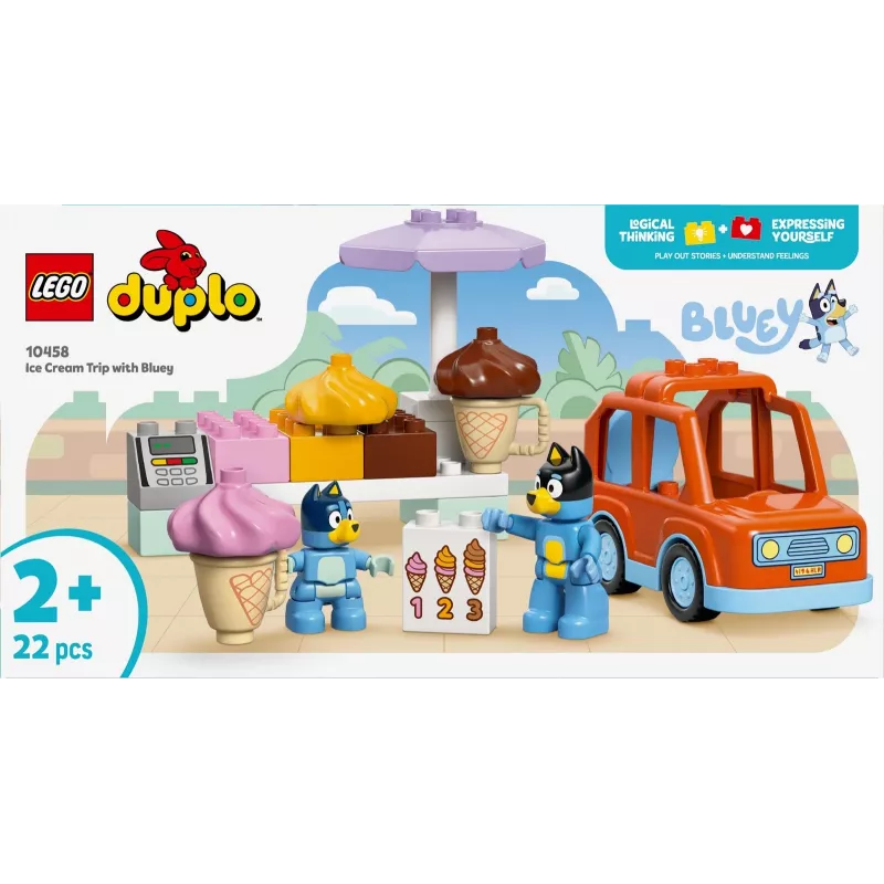 LEGO BLUEY 10458 Saldējuma ceļojums ar Bluey