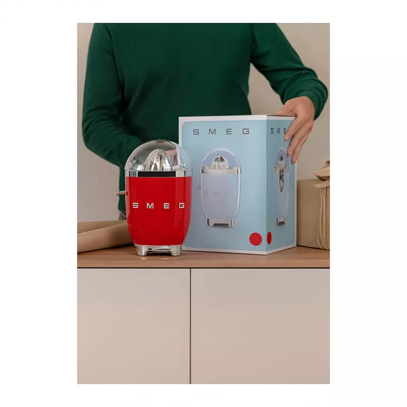 Elektriskā citrusaugļu prese Smeg CJF11RDEU 70 W sarkana nerūsējošais tērauds