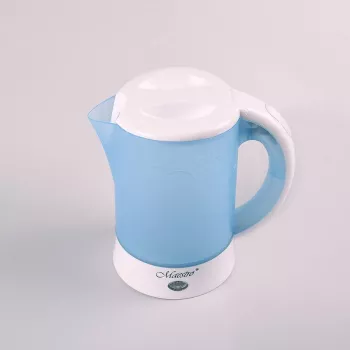 Elektriskā tējkanna Maestro MR010 0,6 L 600 W — Zila/Balta, ūdens līmeņa indikators, pretkaļķa filtrs