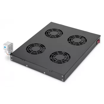 Ventilācijas panelis Digitus DN-19 FAN-4-HO-SW