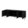 SIENA kumode 200x40x75 matēts melns