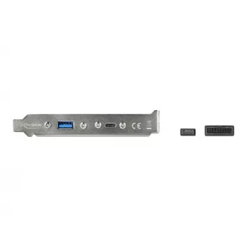 Slota kronšteins DeLOCK 89934 ar 1 x USB Type-C un 1 x USB Type-A pieslēgvietu