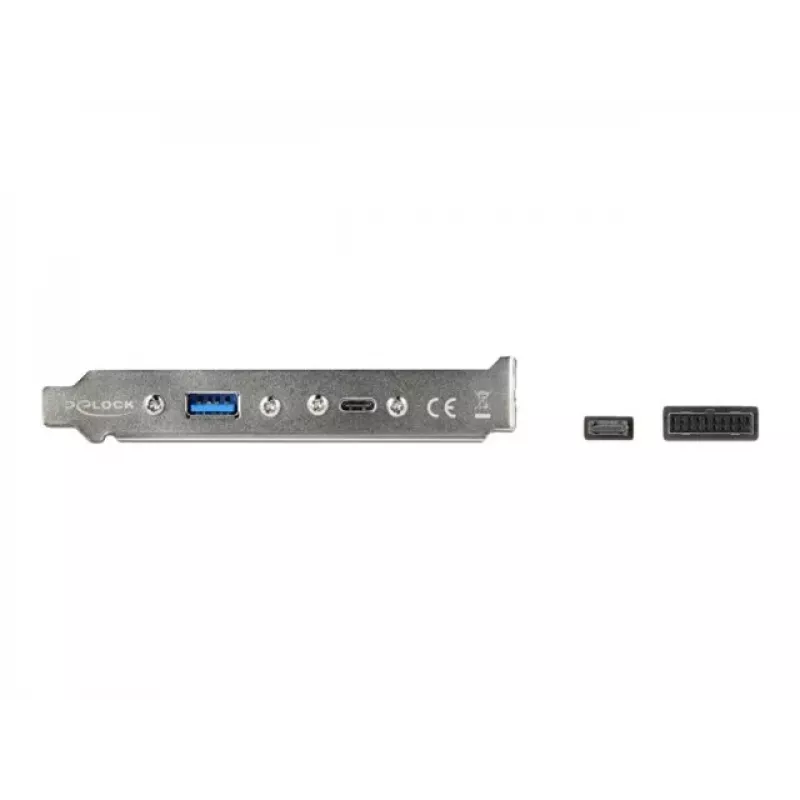 Slota kronšteins DeLOCK 89934 ar 1 x USB Type-C un 1 x USB Type-A pieslēgvietu