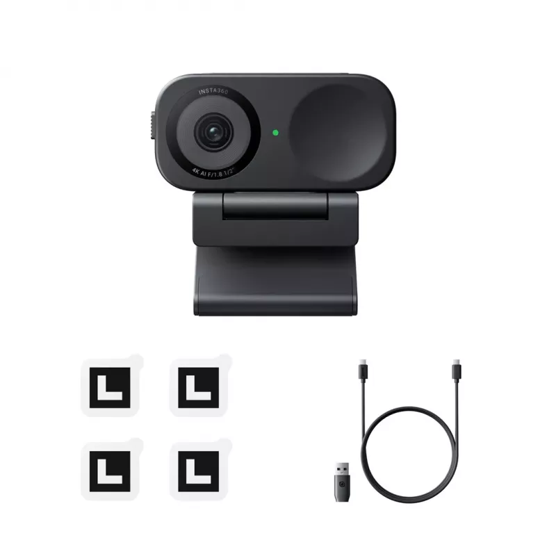 Tīmekļkamera Insta360 Link 2C 3840 x 2160 pikseļi USB Melna