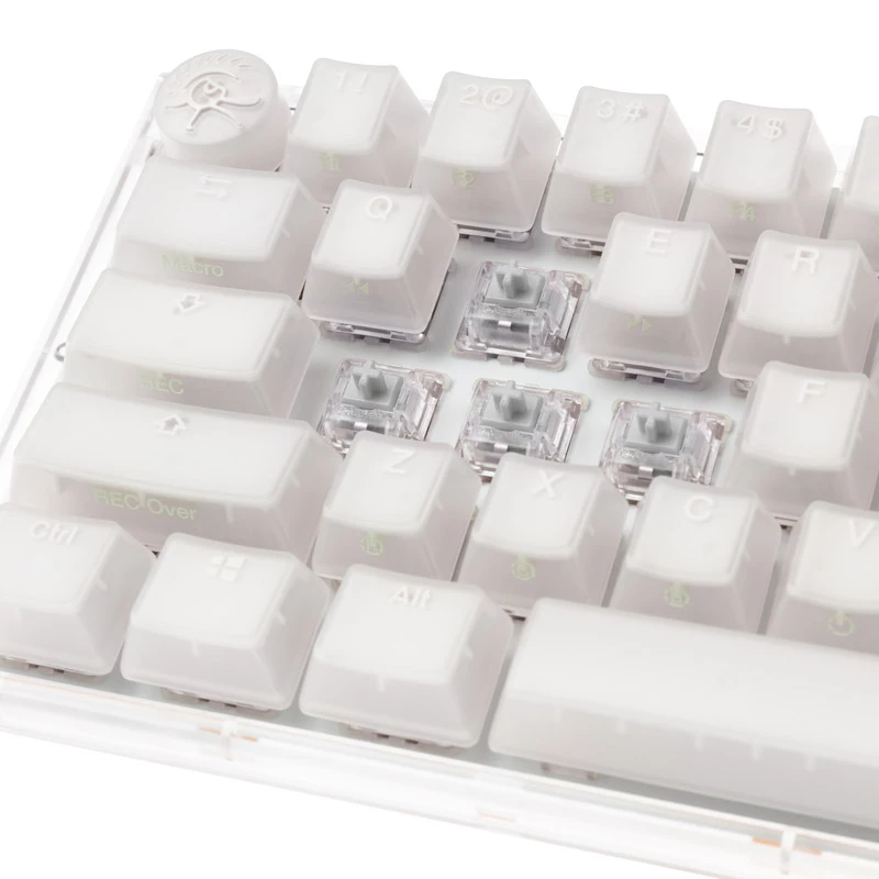 Ducky One 3 Aura balta SF tastatūra, spēlēm, USB, QWERTY, ASV angļu val.
